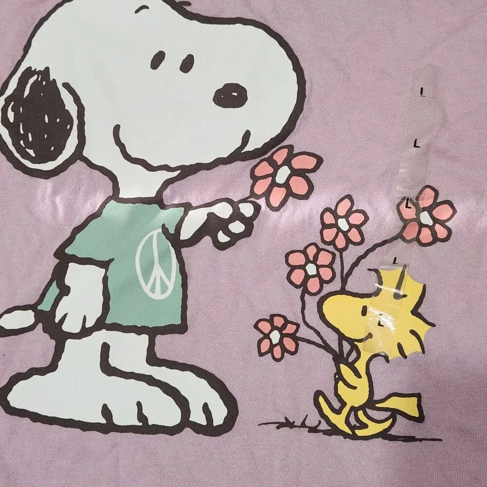 Izod Girls 2pcs Set Blue Pants And Pink Snoopy Top size large (10) . New